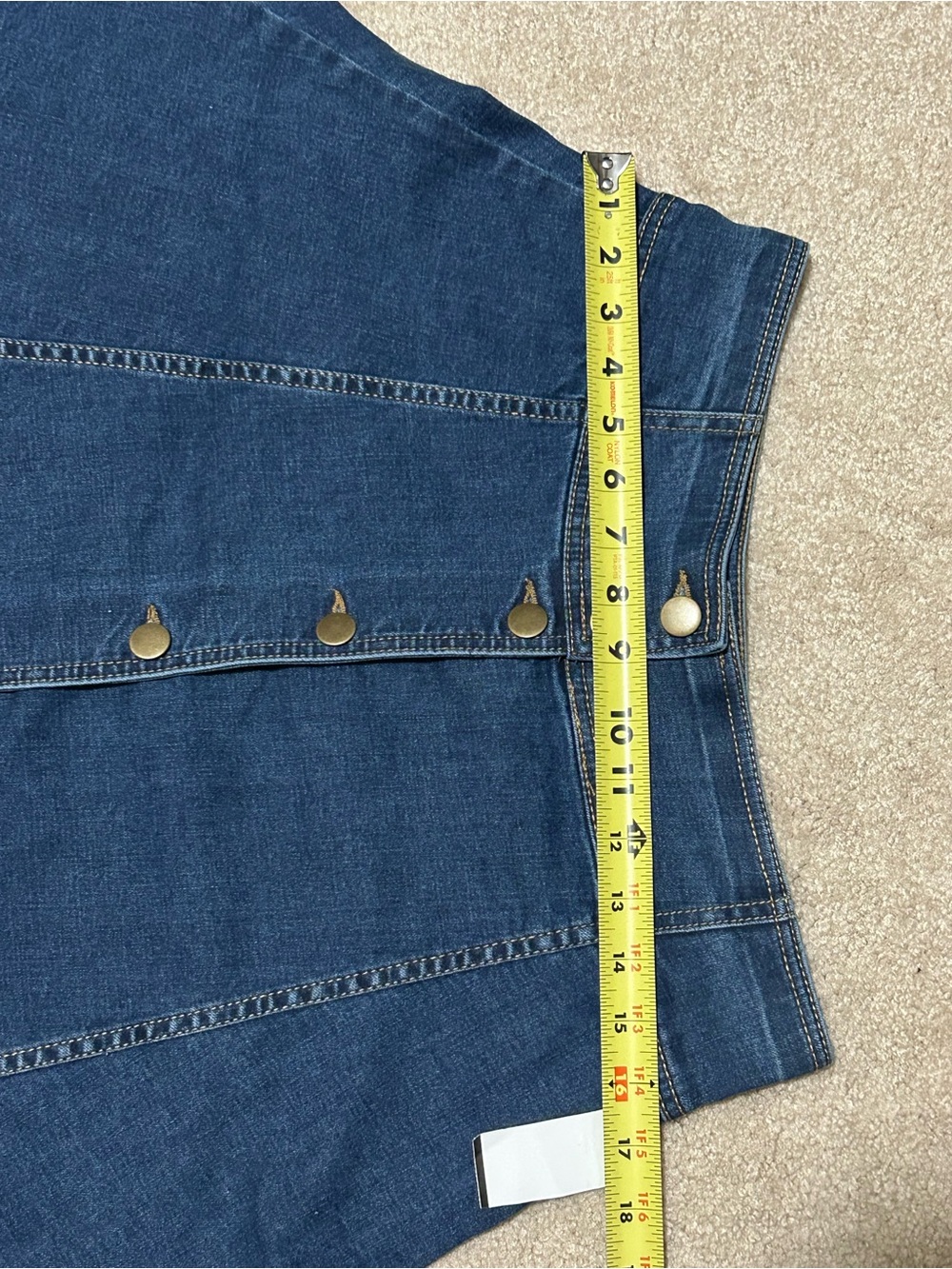 Draper James - Blue Denim Skater Skirt - Picture 11 of 11